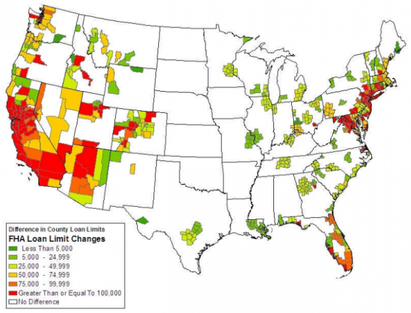 FHA Loan Limit Decreases