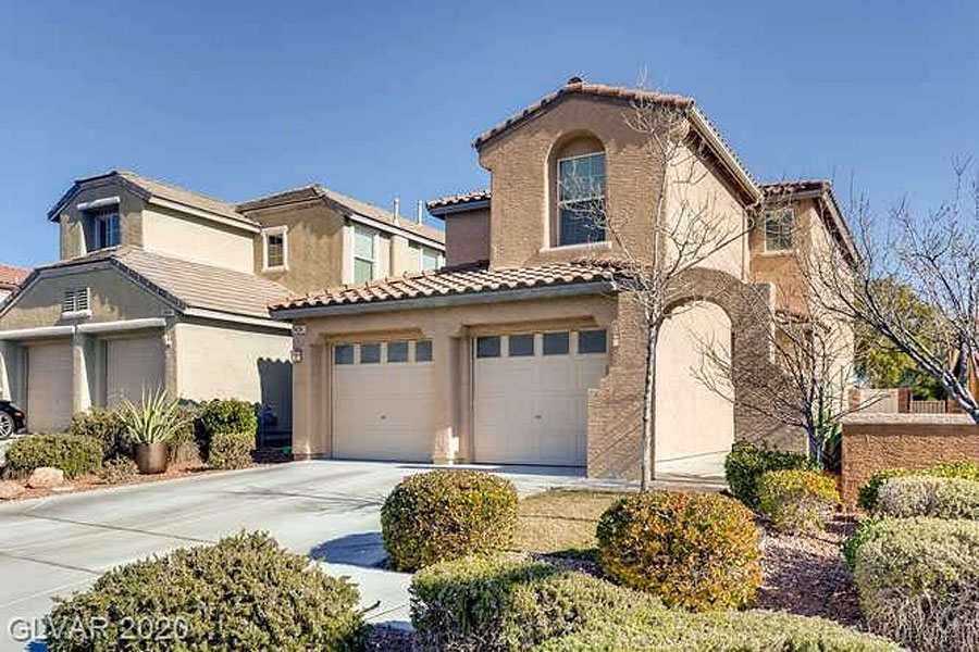 House with Two Car Garage