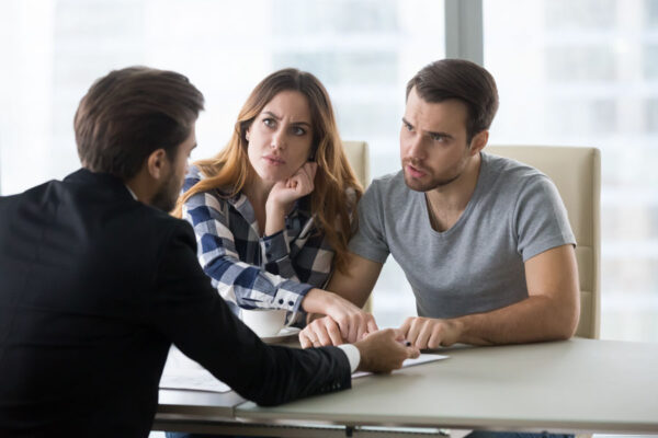 Couple Sitting Talking