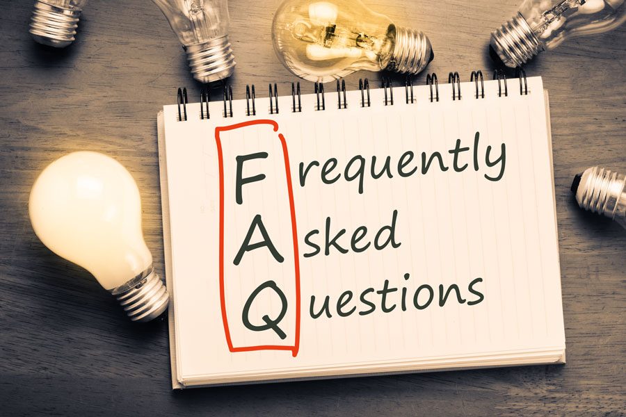 Below are some frequently asked questions we receive. Please call us for more information. Photo credit ShutterStock.com, licensed.