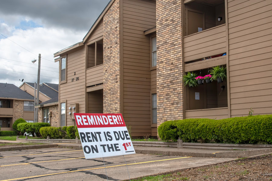 Rent Reminder Sign