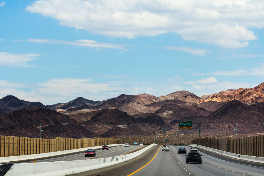 Highway 93 in North Las Vegas