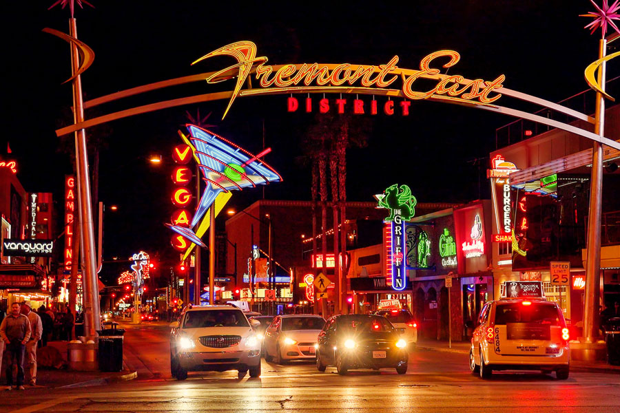 Freemont Street in downtown Las Vegas