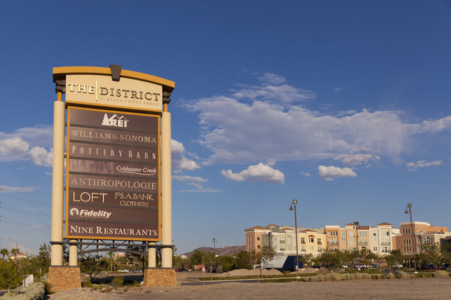  The District at Green Valley Ranch was added as a multi-use project directly to the east of the Green Valley Hotel and resort in April 2004. Green Valley Ranch Las Vegas, August 20, 2013. File photo: Jeffrey J Coleman, Shutter Stock, licensed.