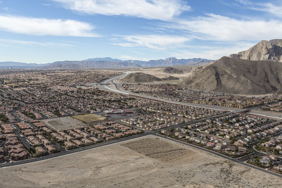 Built by Pulte Homes, Reverence is located on 300 elevated acres west of the 215 beltway and is surrounded by West Lake Mead Blvd. on the south and Cheyenne Avenue on the north. File photo: Trekandshoot, Shutter Stock, licensed.