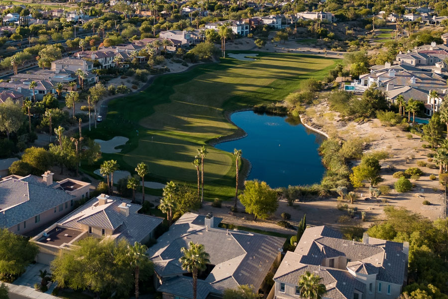 Outside of each home residents can enjoy beautiful ponds and green landscaping – in addition to picturesque views of the Country Club and its golf course. File photo: Edwards30, ShutterStock.com, licensed.