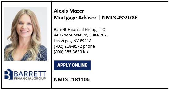 Alexis Mazer, Financial Advisor, Barrett Financial Group - 702-218-8572