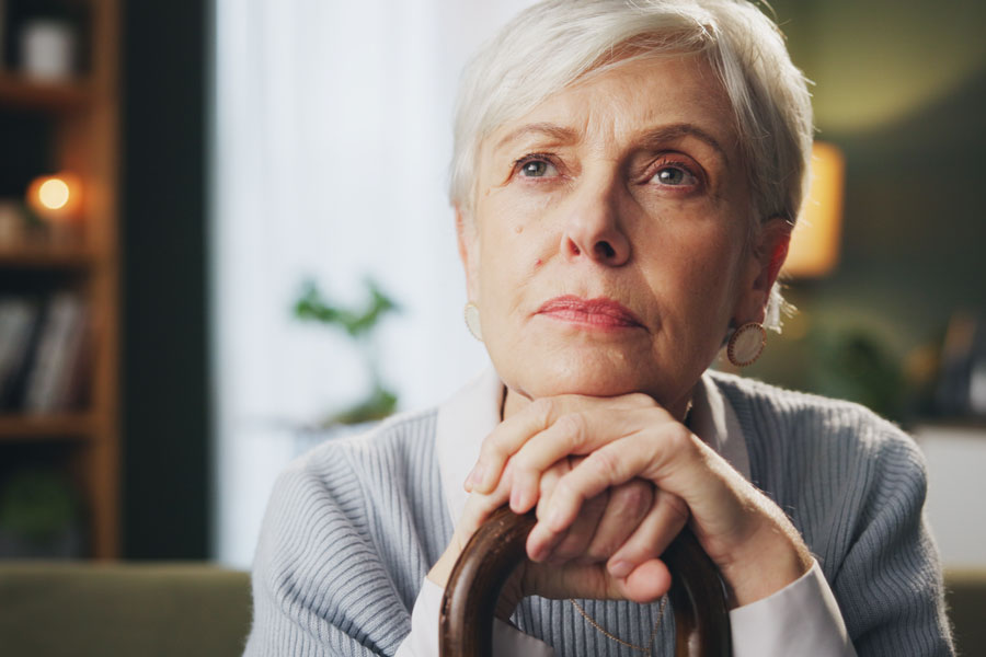 A thoughtful homeowner considers renting out her property after inheriting it unexpectedly — a common scenario for many accidental landlords in Las Vegas.