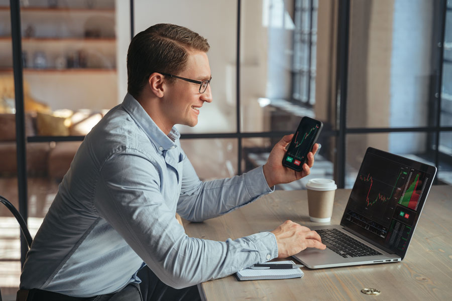 An out-of-state real estate investor monitors his investments remotely, while a local property management company handles the day-to-day needs of his rental properties.
